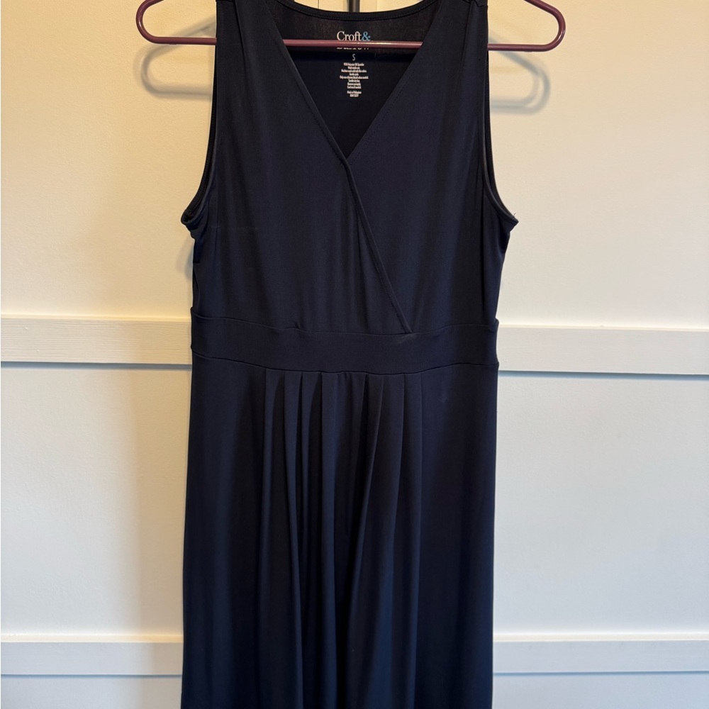 Croft & Barrow Blue Pleated Maxi Sundress